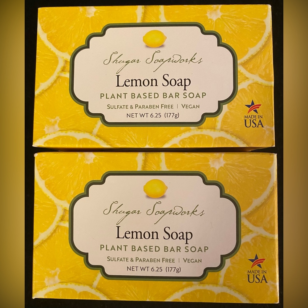 Vegan- Bundle of Shugar Soapworks Lemon Soap Plant Based Bar Soap